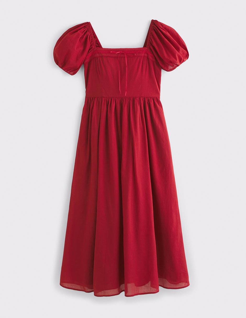 VESTIDO ABERCROMBIE & FITCH, XCH, ROJO