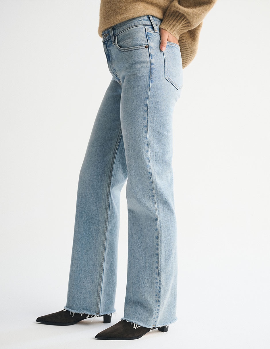 Jeans relaxed straight para mujer 5