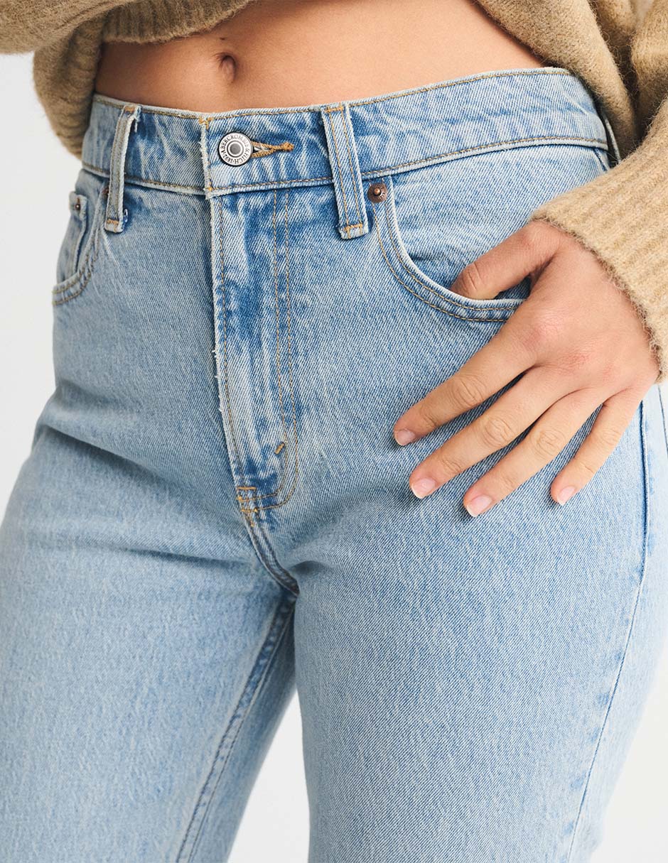 Jeans relaxed straight para mujer 6