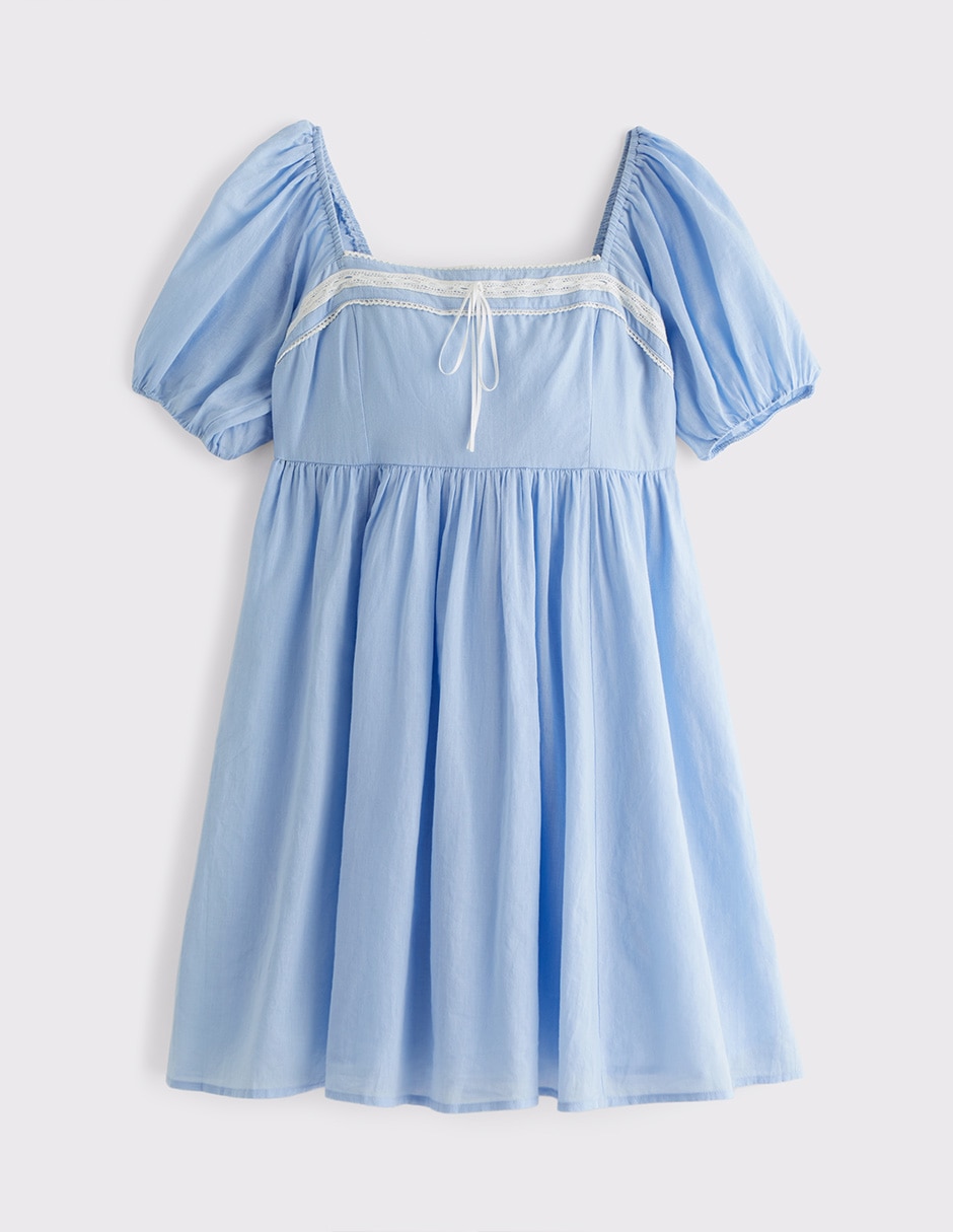 VESTIDO ABERCROMBIE &, XCH, AZUL CLARO