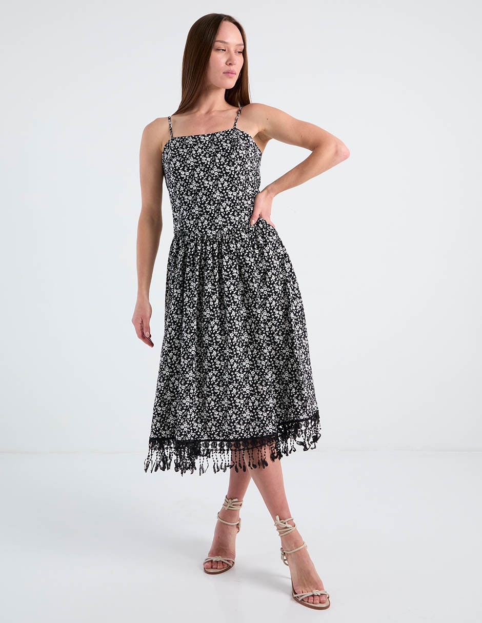 Vestido midi casual para mujer