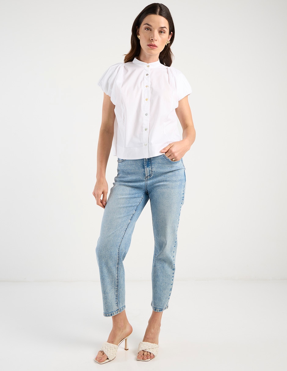 Blusa manga corta para mujer 3