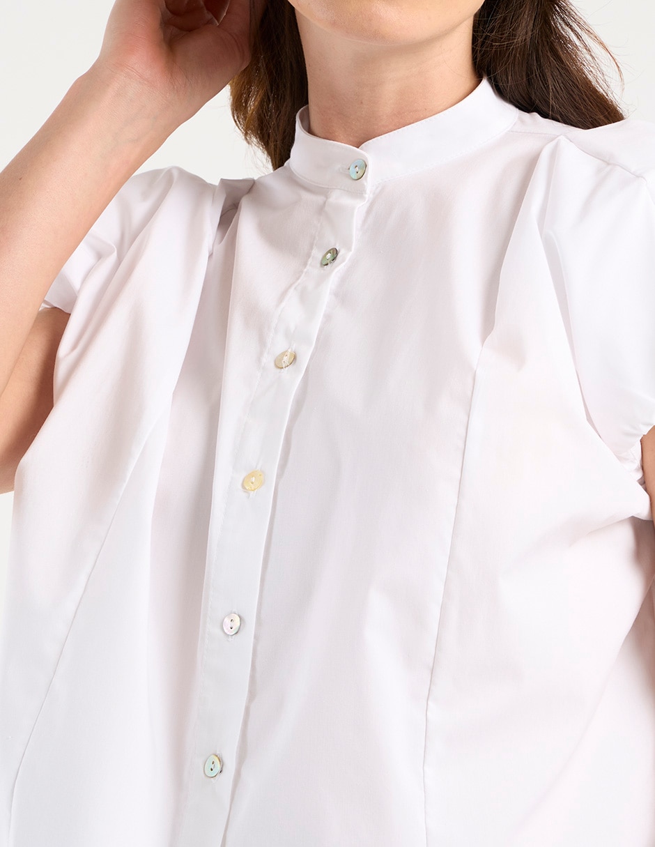 Blusa manga corta para mujer 4
