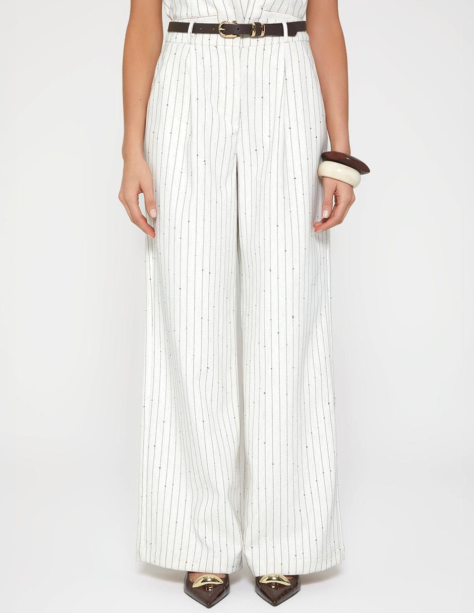 Pantalón relaxed palazzo para mujer