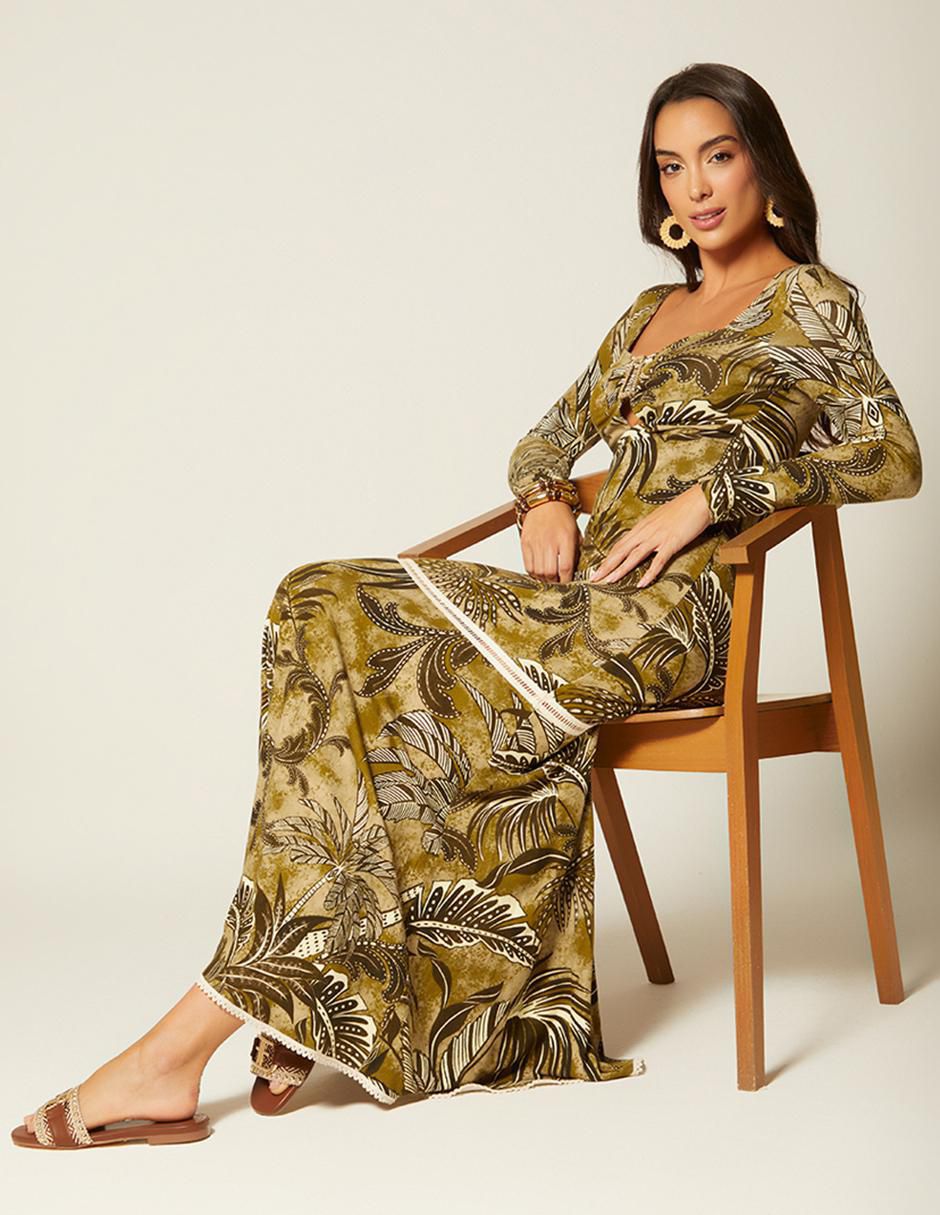 Vestido largo Terra Amazona México para mujer