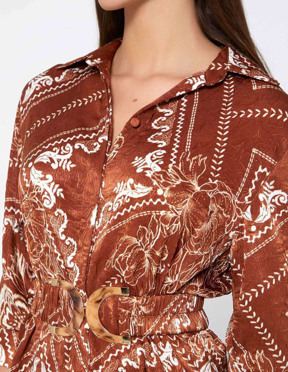Blusa Sonora Bloom México manga 3/4 para mujer