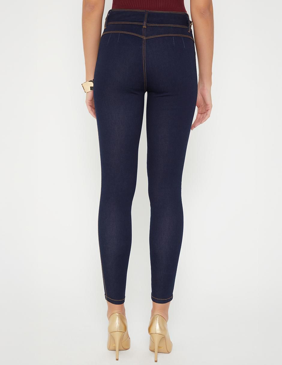 Jeans capri ultra slim cintura Estocolmo para mujer 2