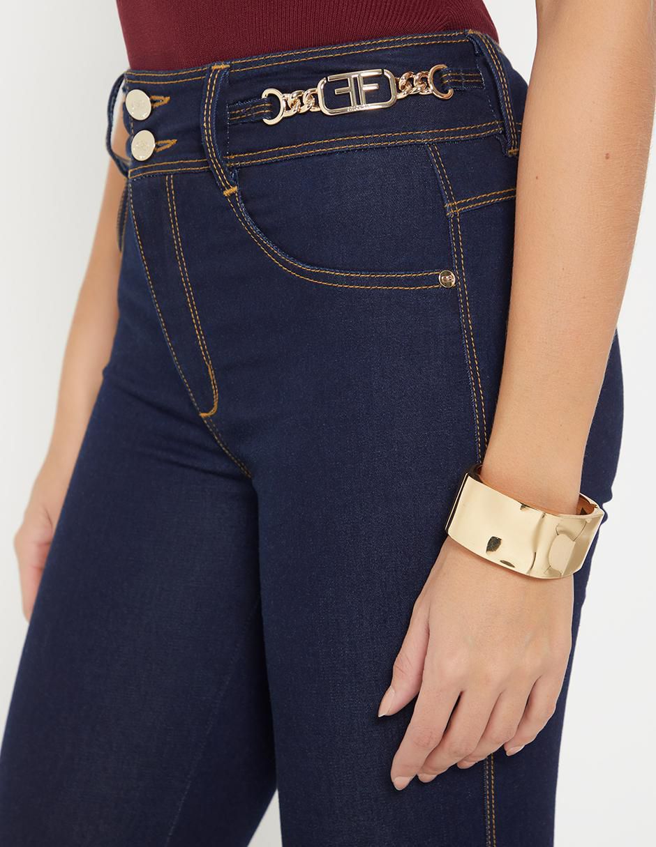 Jeans capri ultra slim cintura Estocolmo para mujer 4