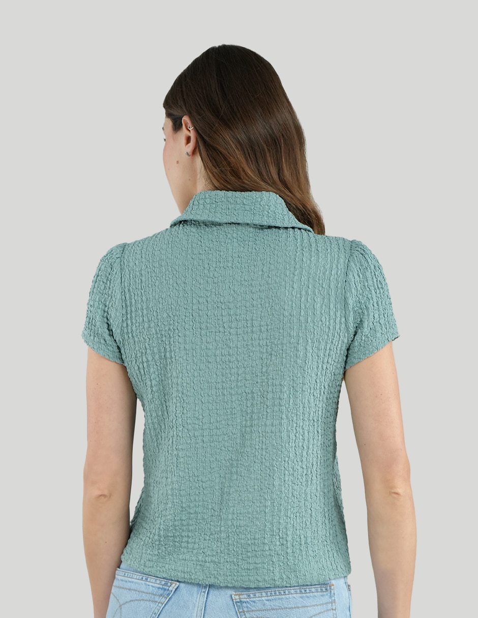 Blusa manga corta para mujer 3