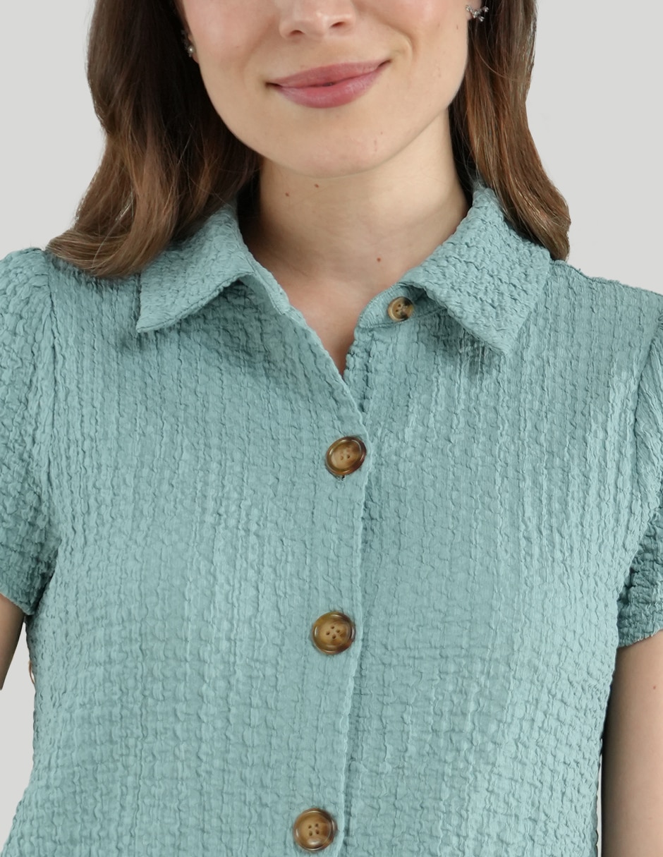 Blusa manga corta para mujer 4