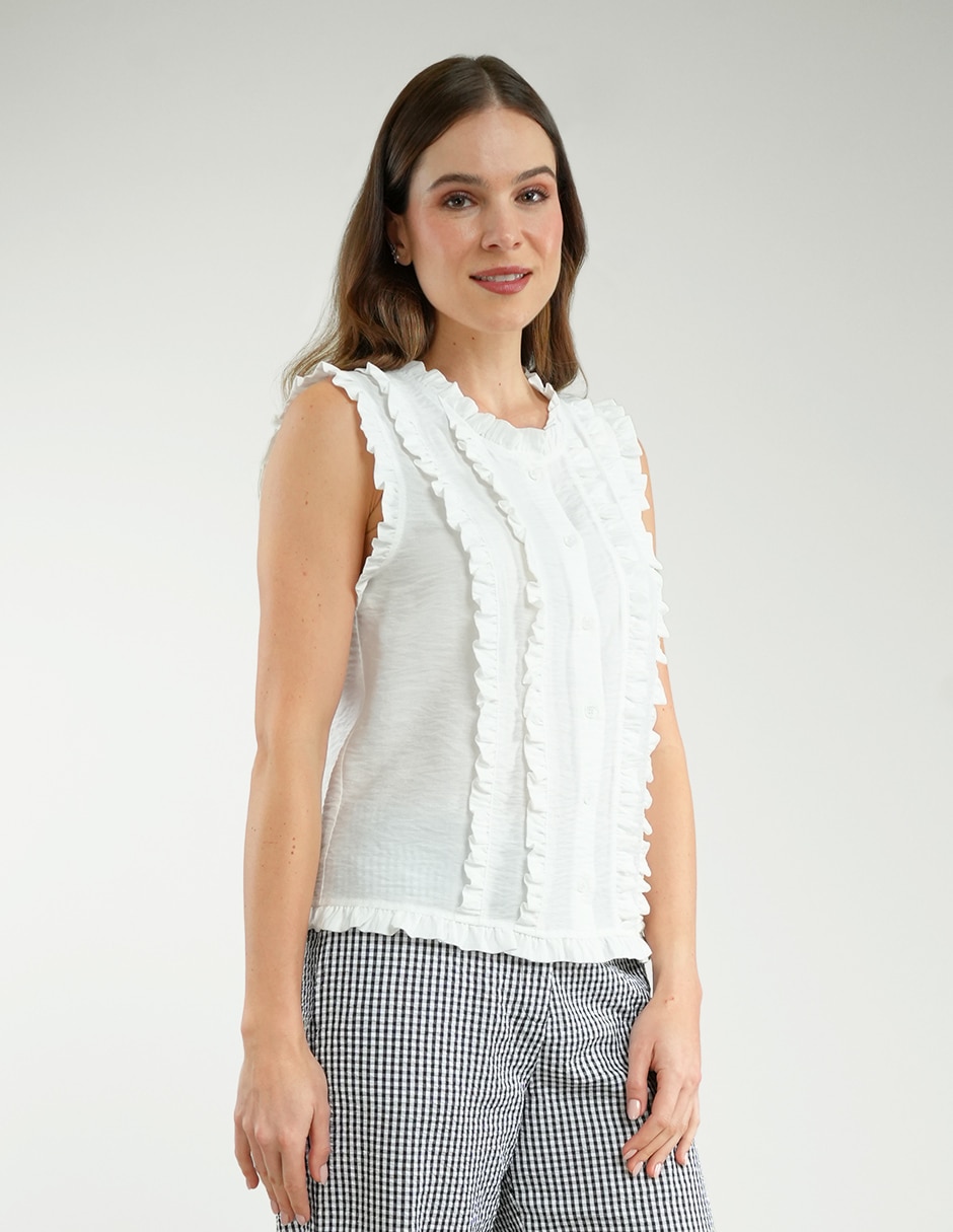 Blusa sin manga para mujer 2