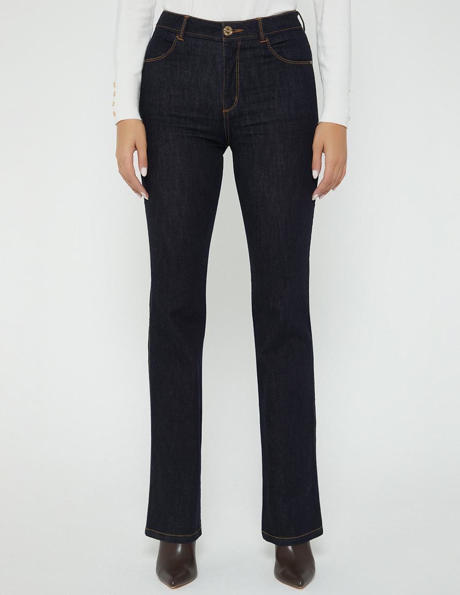 Jeans bota cintura Akora para mujer