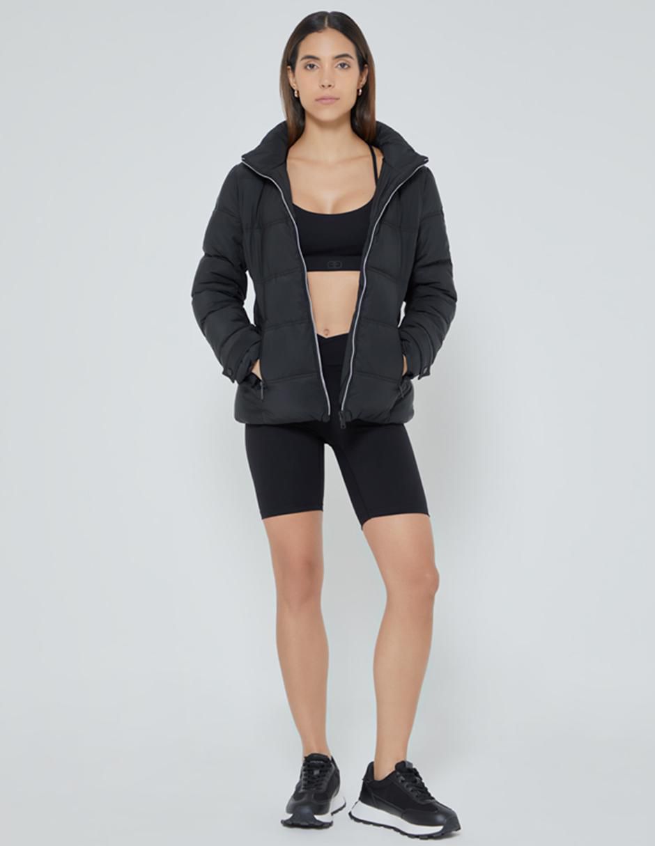 Chamarra capitonada impermeable para mujer