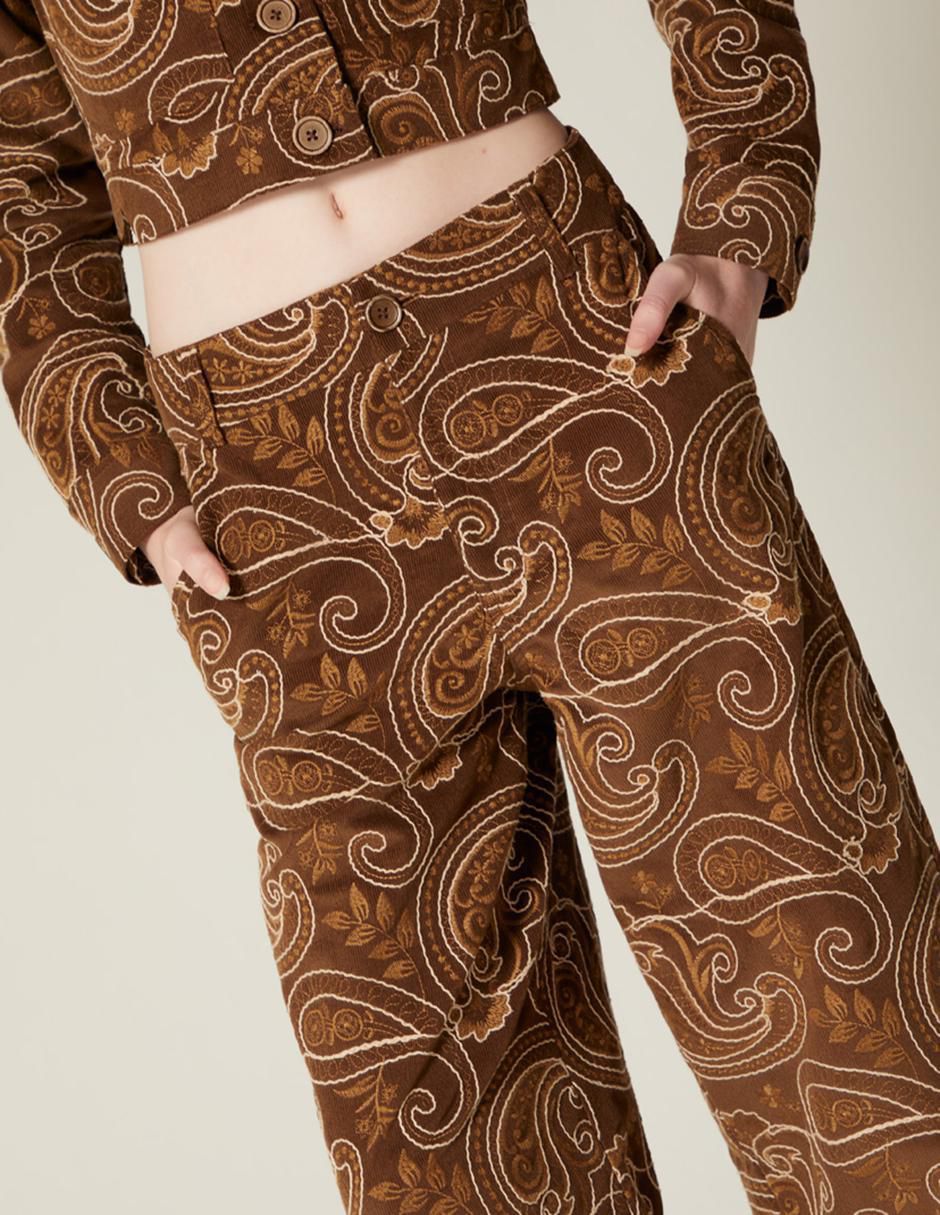 Pantalón relaxed palazzo para mujer 5