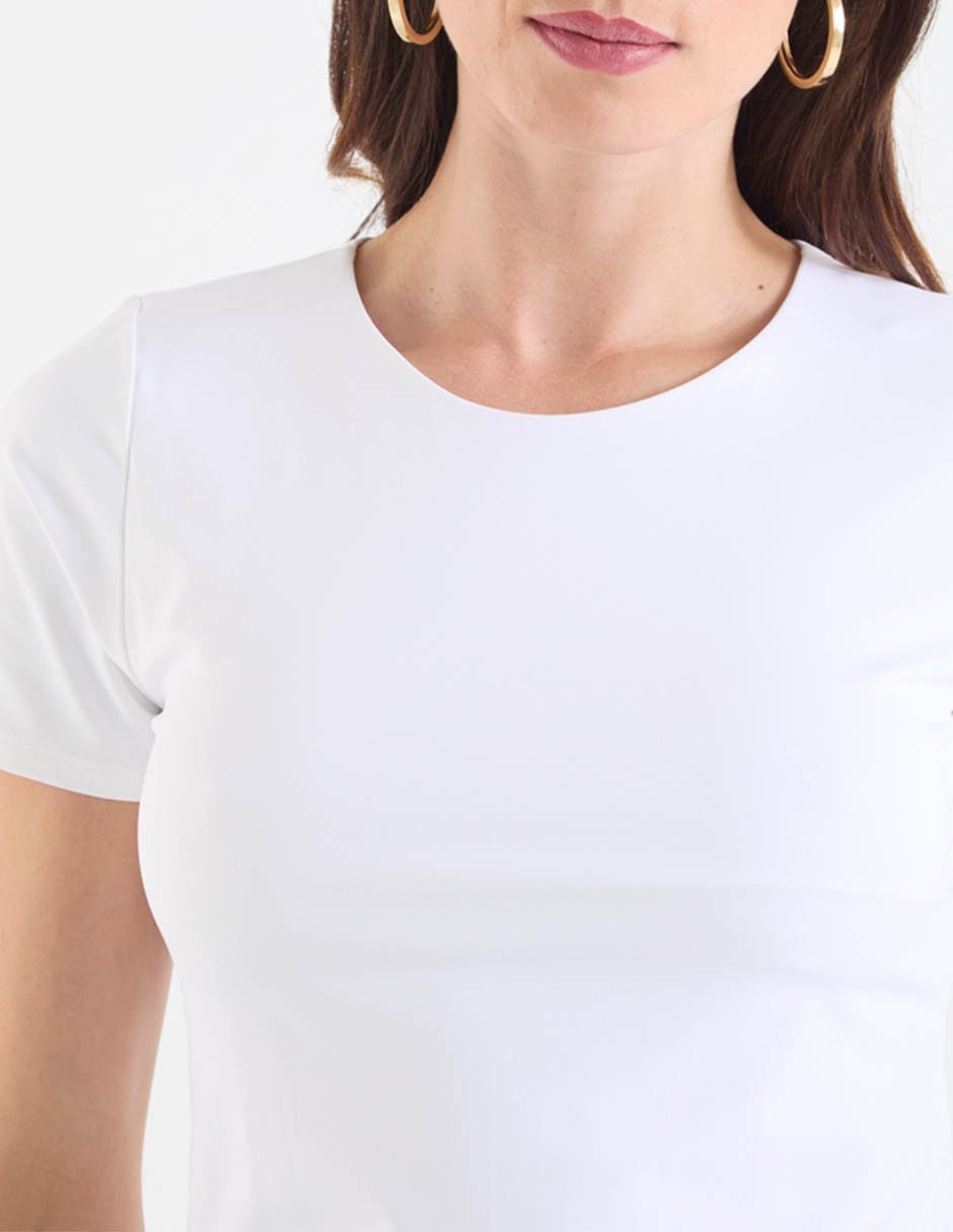 Blusa manga corta para mujer 4