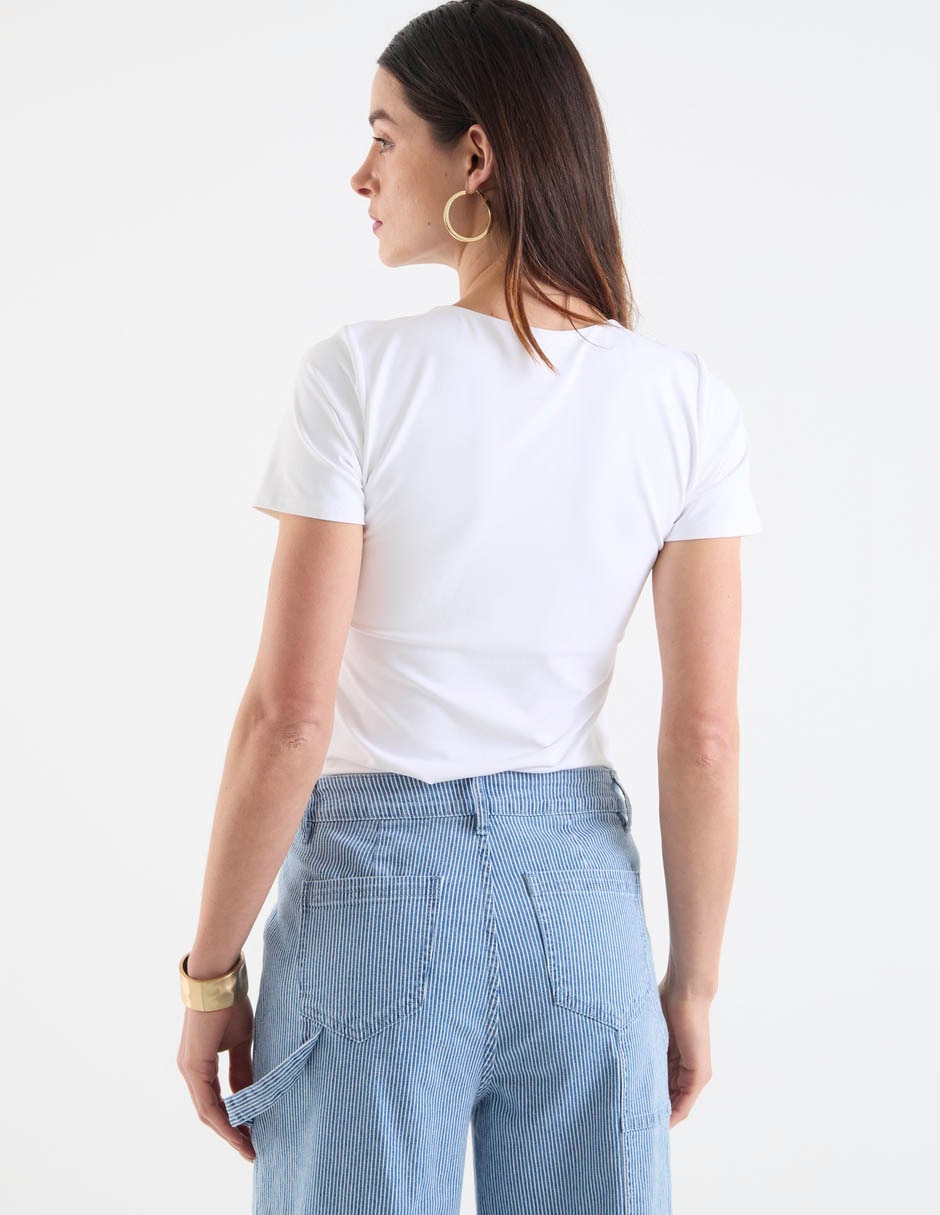 Blusa manga corta para mujer 6