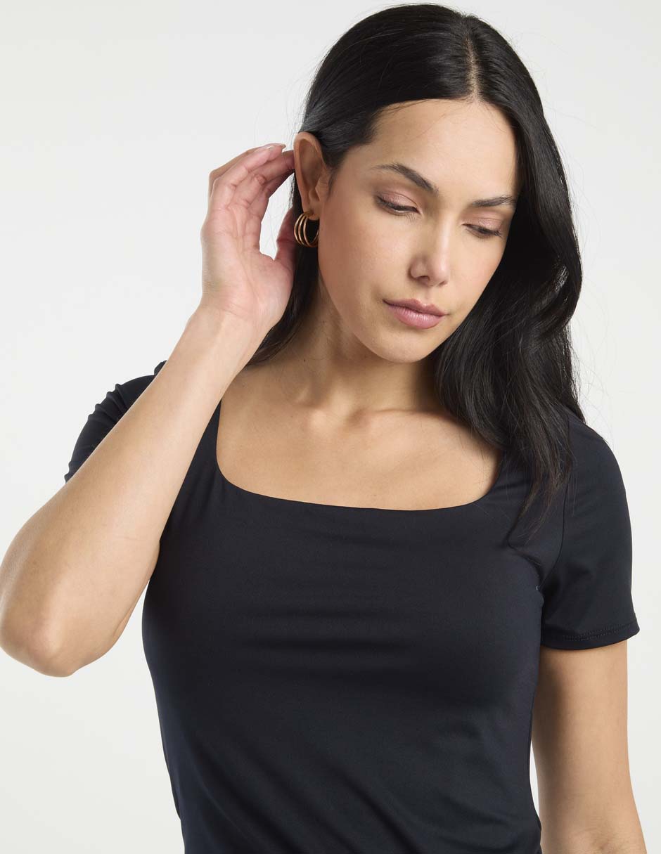 Blusa manga corta para mujer 5