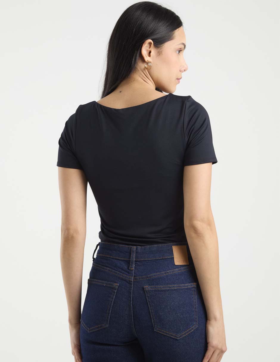 Blusa manga corta para mujer 6