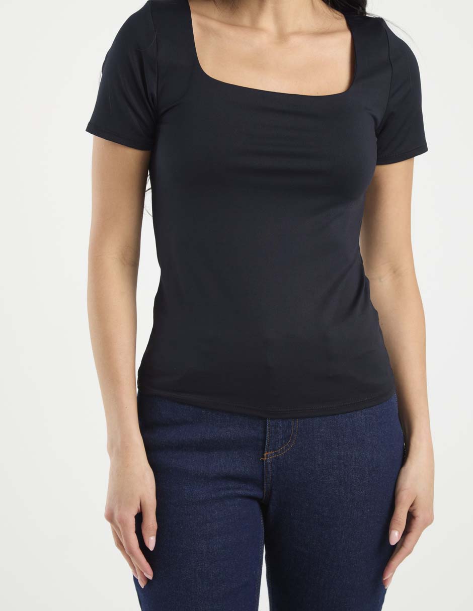 Blusa manga corta para mujer 7