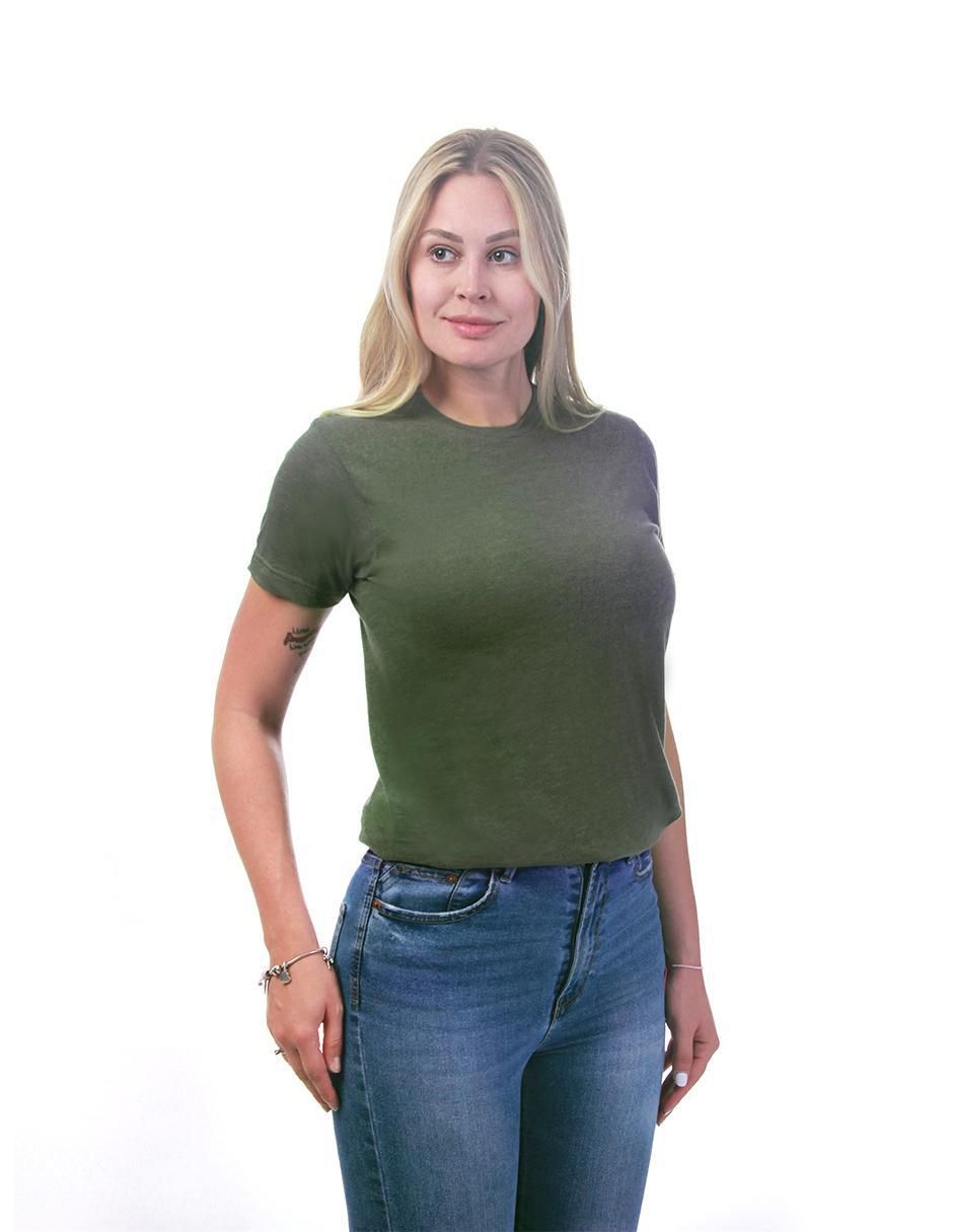 Playera manga corta Básicos cuello redondo para mujer 2