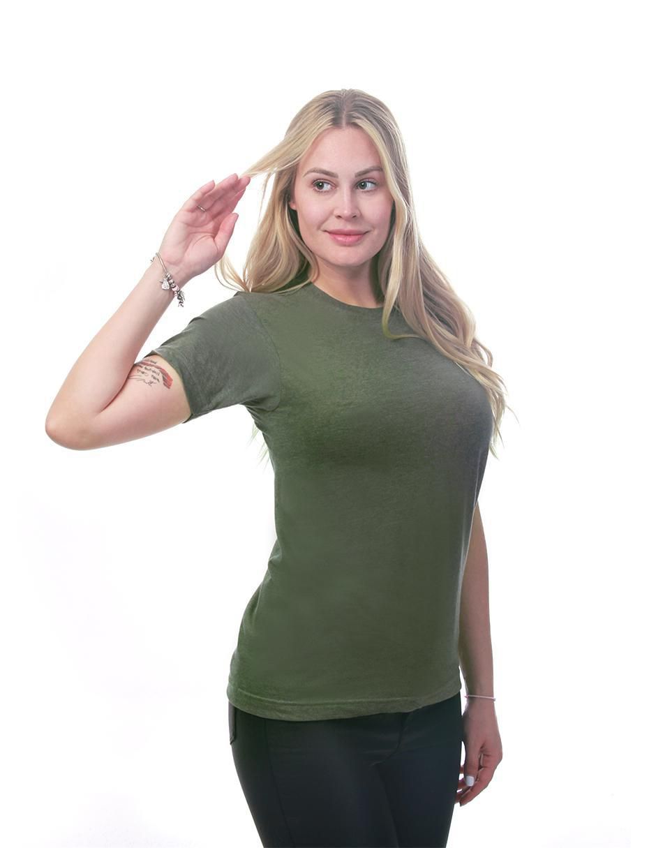 Playera manga corta Básicos cuello redondo para mujer 8