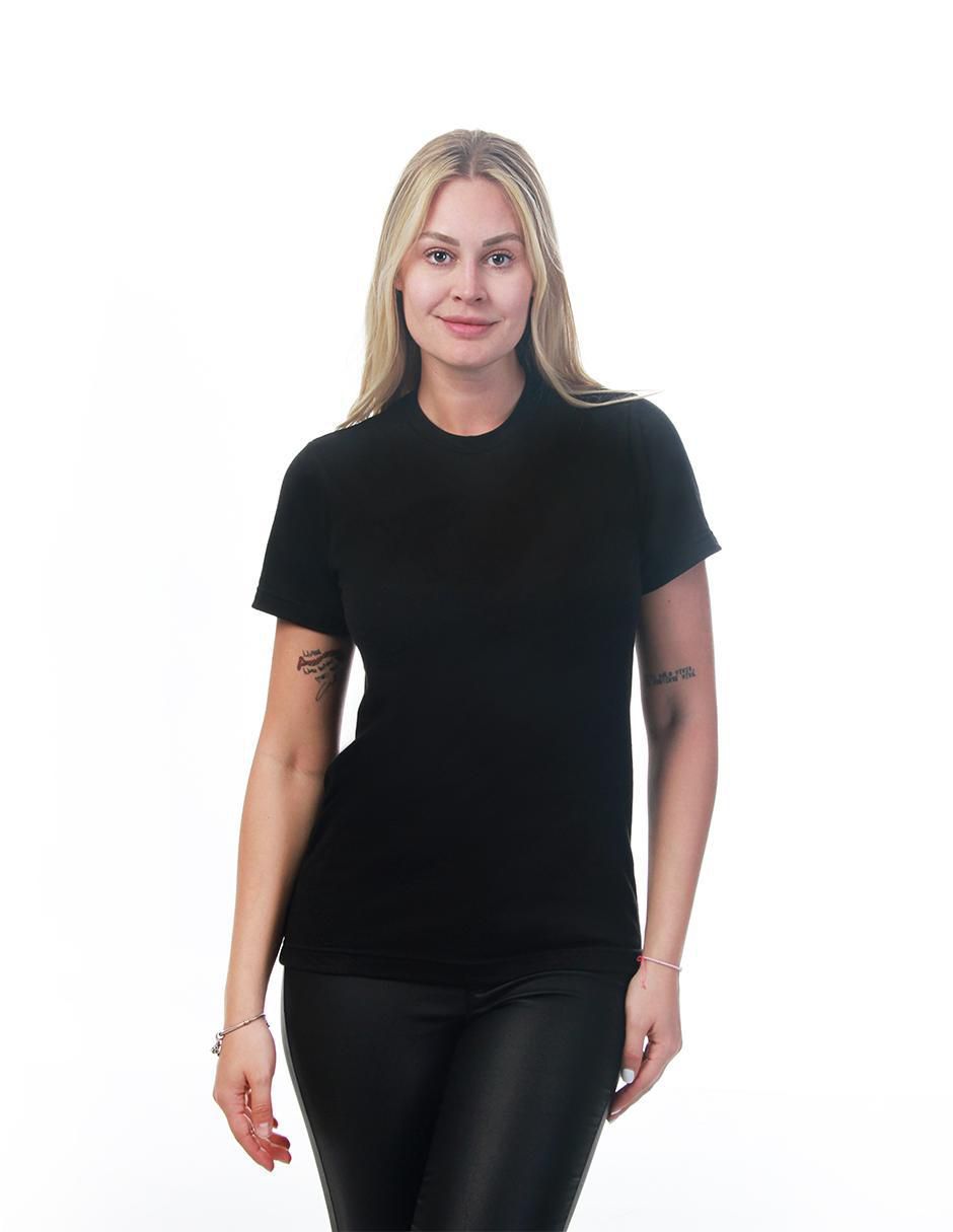 Playera manga corta Básicos cuello redondo para mujer