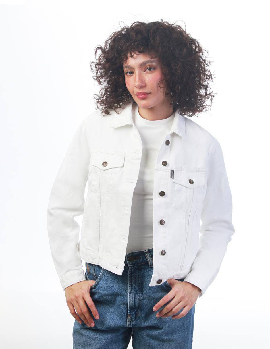 Chamarra denim de mezclilla para mujer