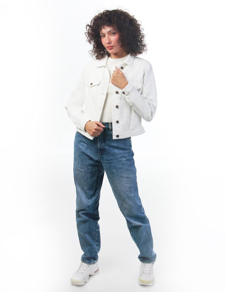 Chamarra denim de mezclilla para mujer 4