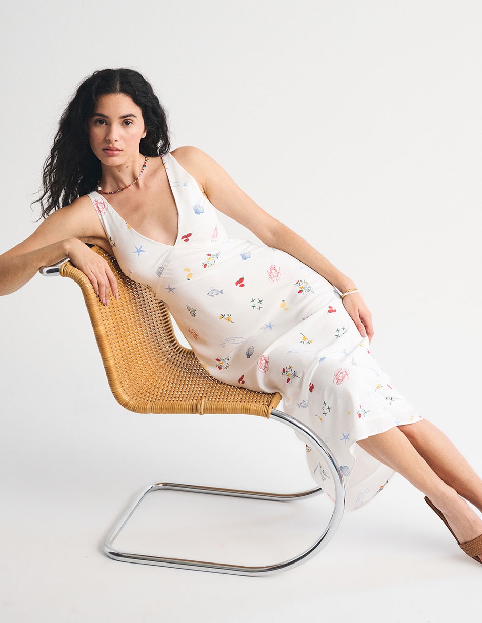 Vestido midi casual para mujer 4