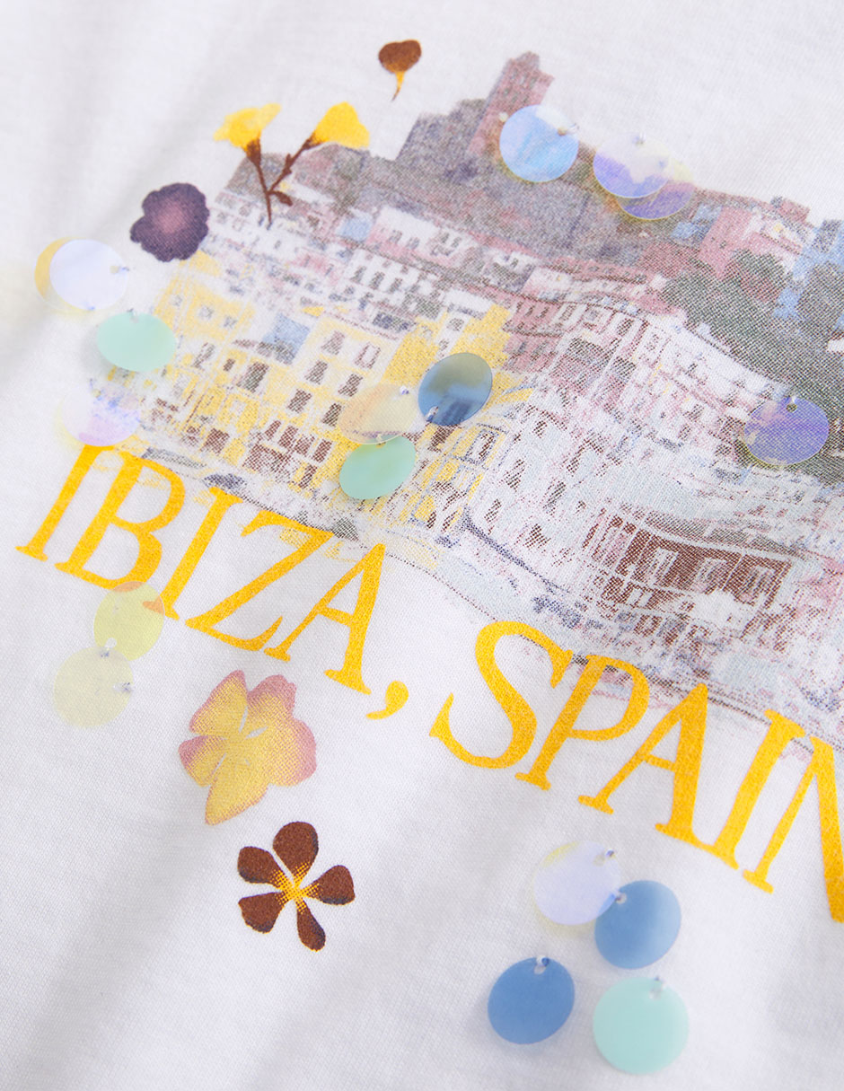Playera manga corta cuello redondo para mujer 2
