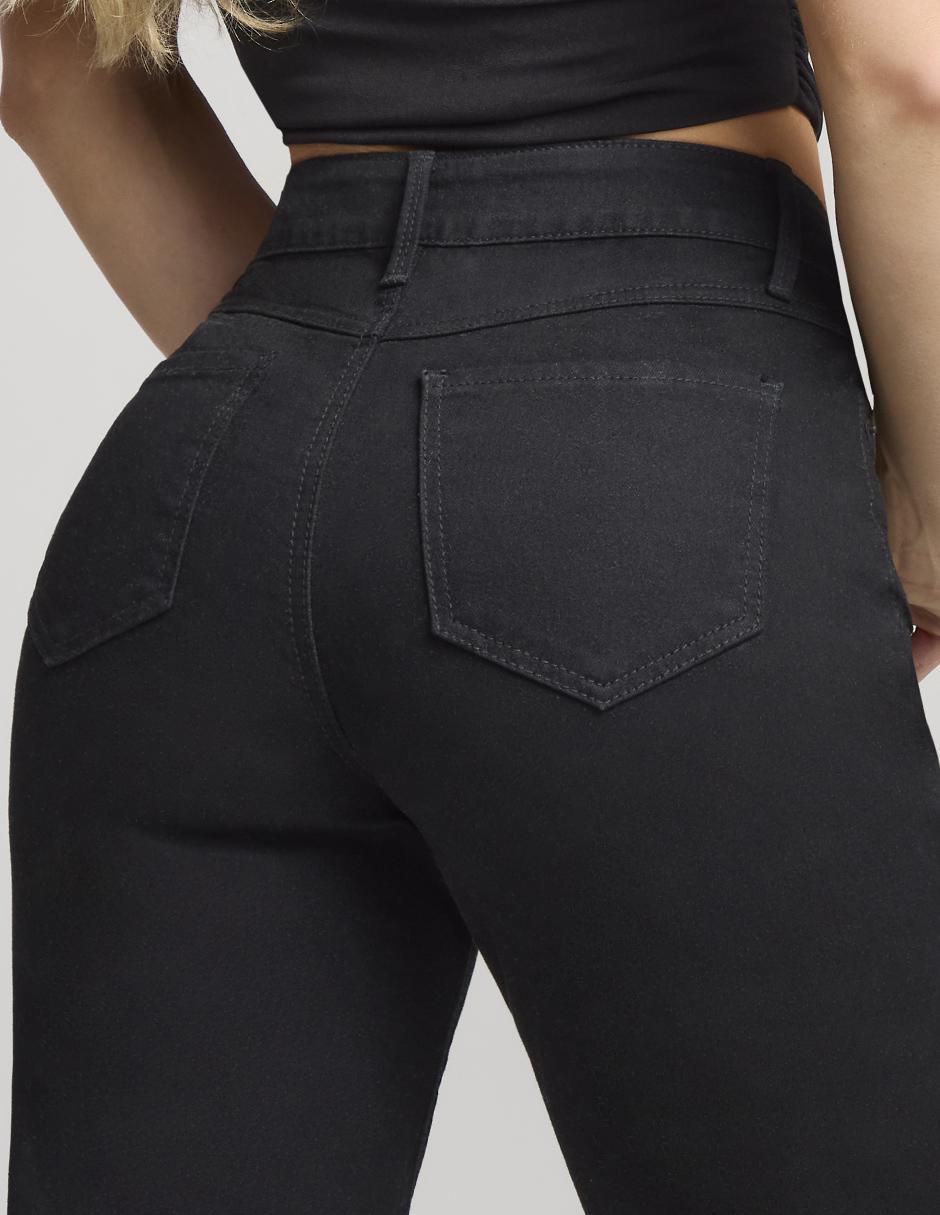 Jeans straight cintura alta para mujer 4