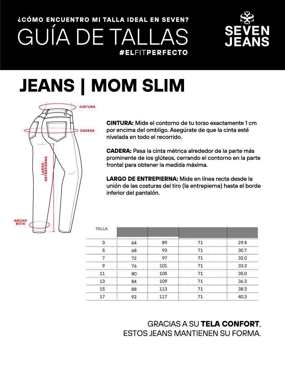 Jeans straight cintura alta para mujer 5