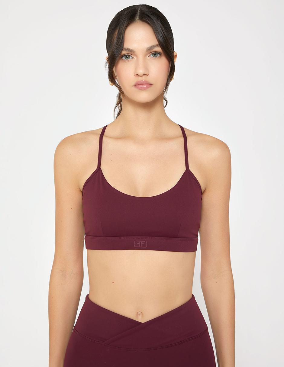 Top cuello redondo tirante cruzado Top cuello redondo tirante cruzado