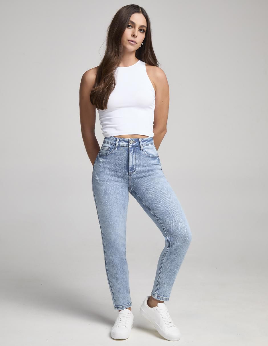 Jeans skinny cintura alta 4245STCL Sexy Siluette para mujer 3