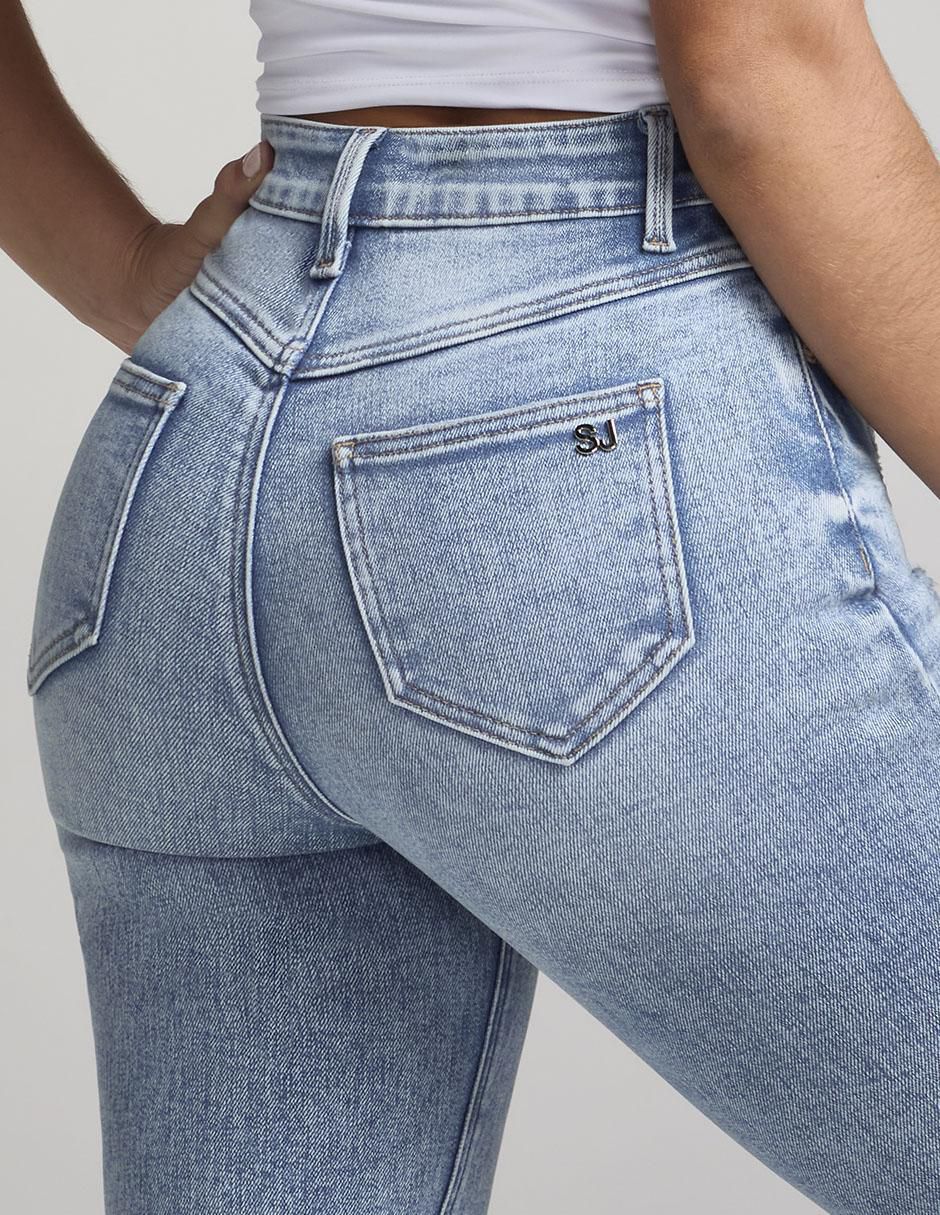 Jeans skinny cintura alta 4245STCL Sexy Siluette para mujer 4