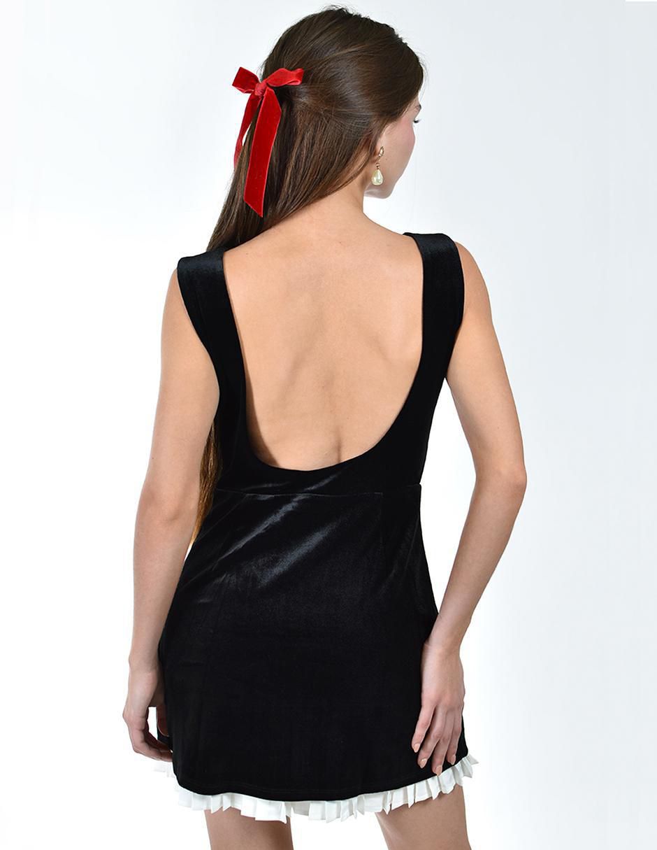Vestido corto de fiesta escote espalda abierta 5