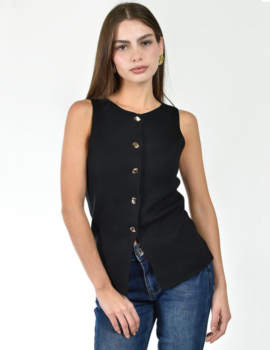 Blusa sin manga para mujer