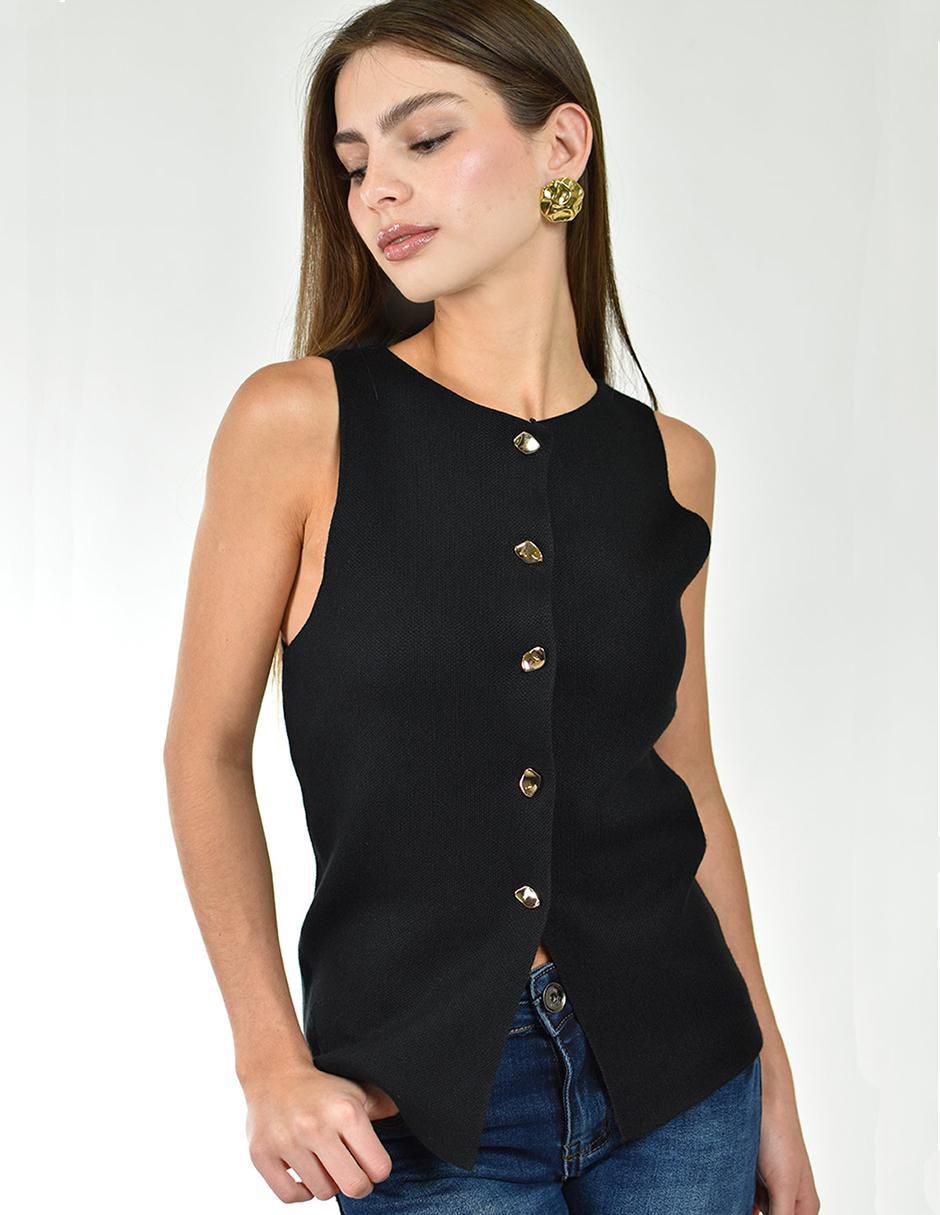 Blusa sin manga para mujer 4