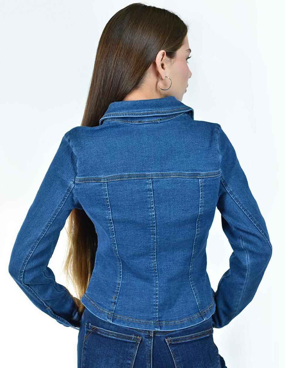 Camisa de mezclilla manga larga para mujer 3