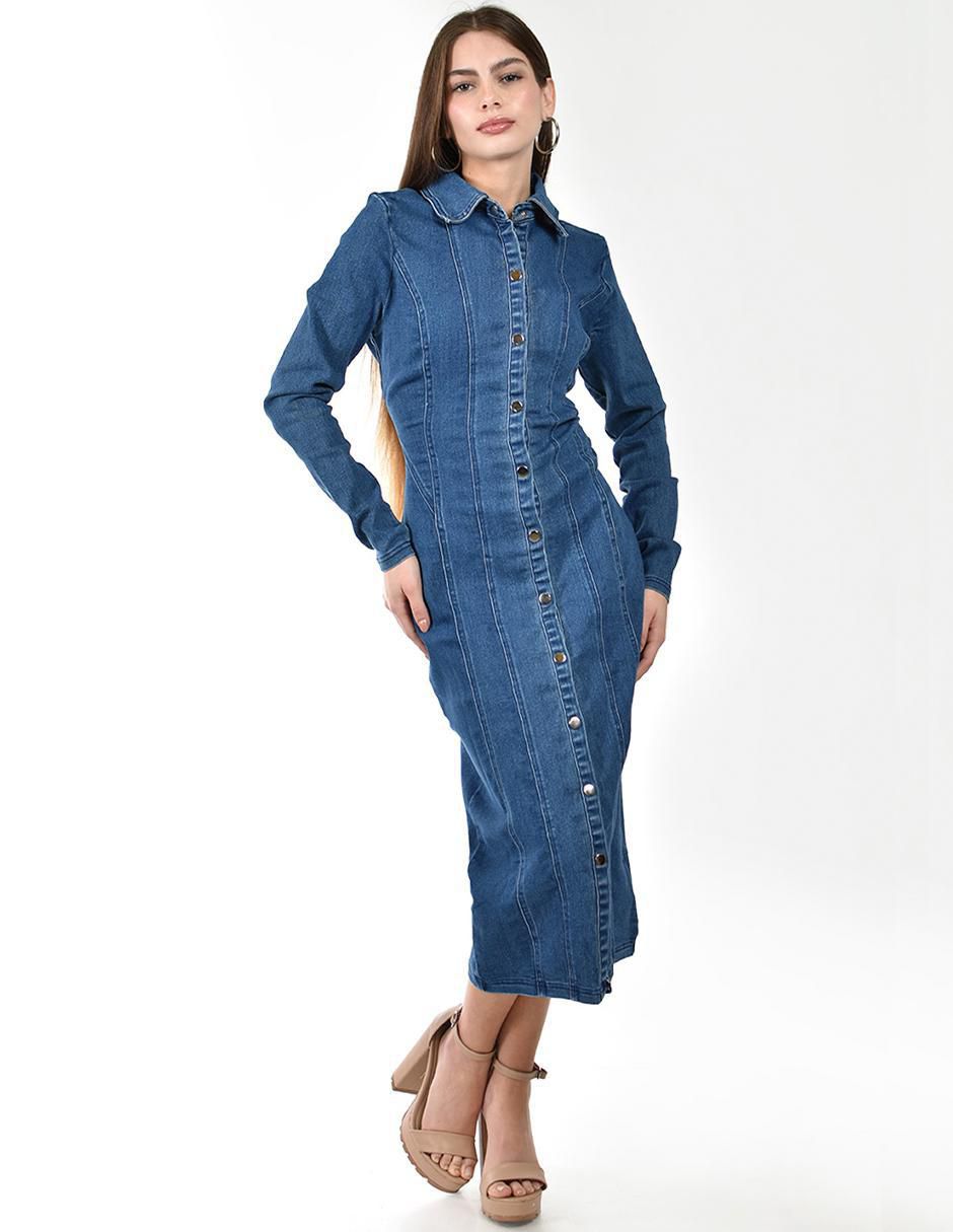 Vestido midi casual para mujer Vestido midi casual para mujer