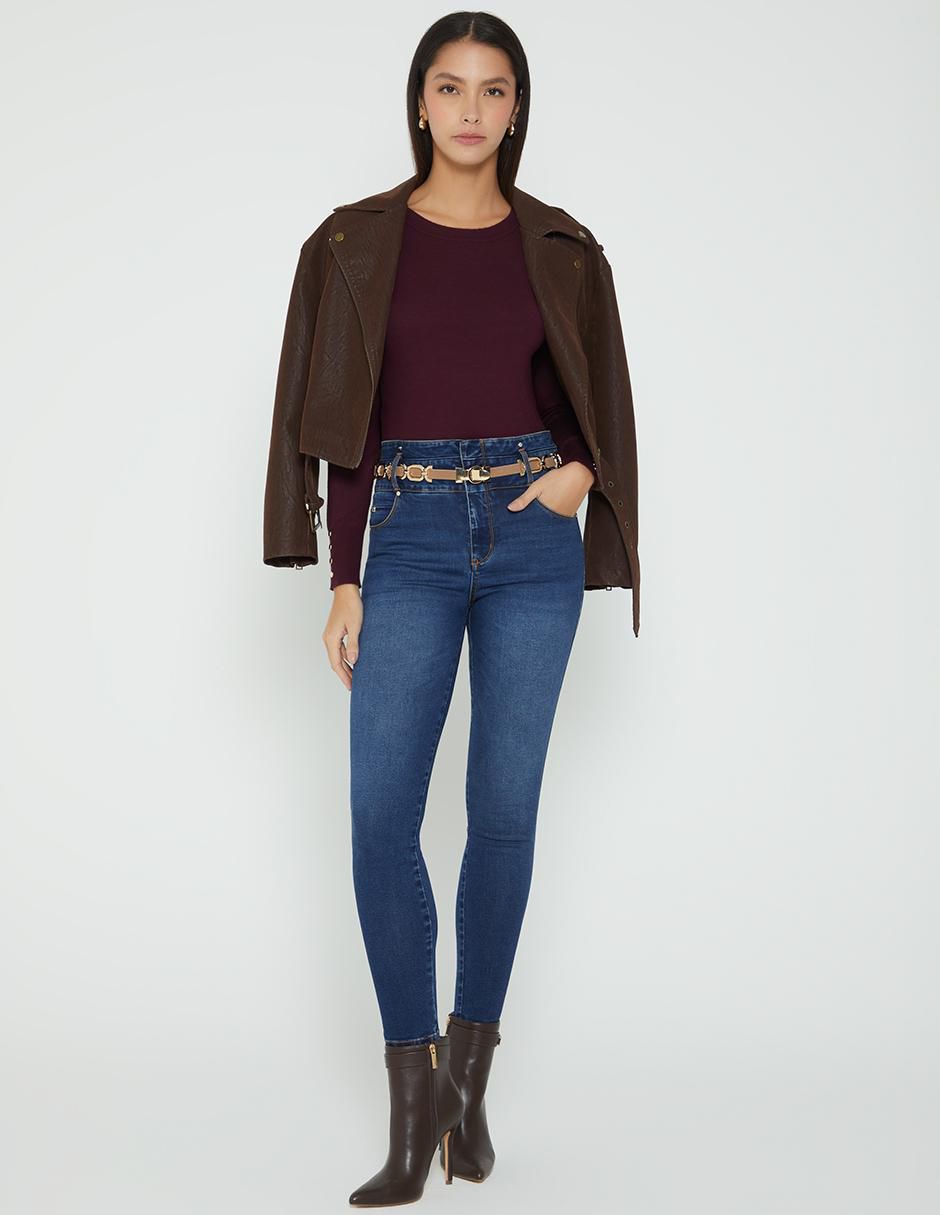 Jeans ultra slim cintura Estocolmo para mujer 2