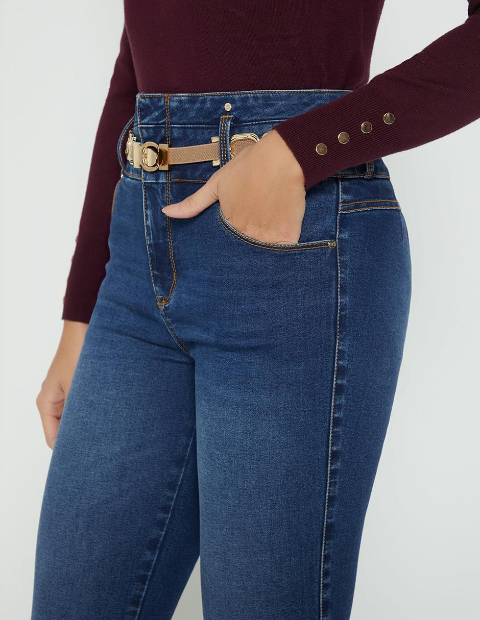 Jeans ultra slim cintura Estocolmo para mujer 3