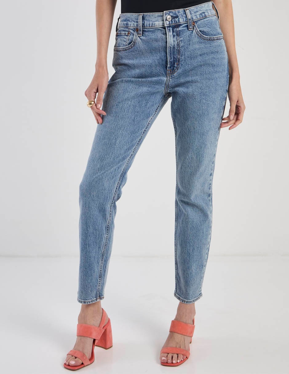 Jeans skinny cintura alta para mujer