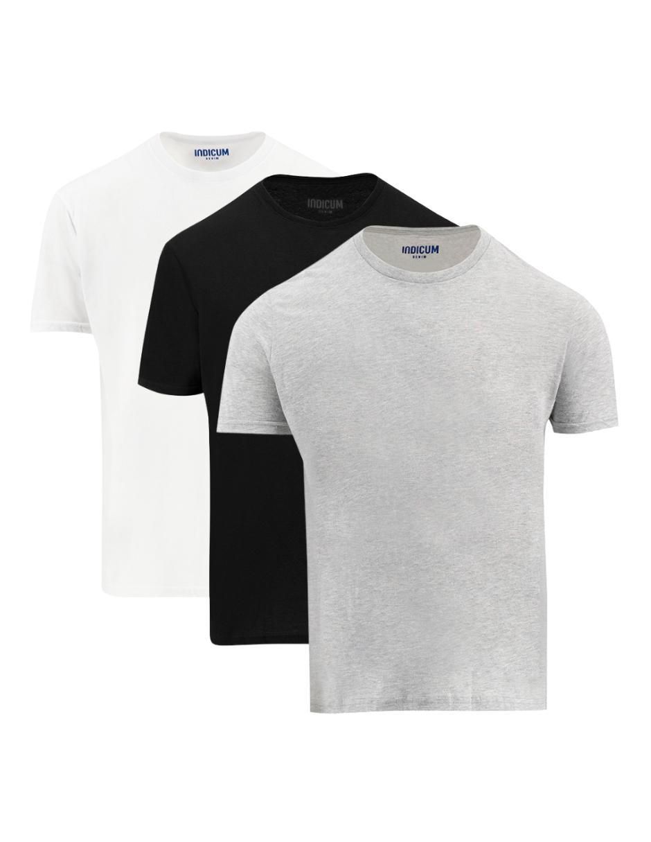 Set playera manga corta cuello redondo para mujer