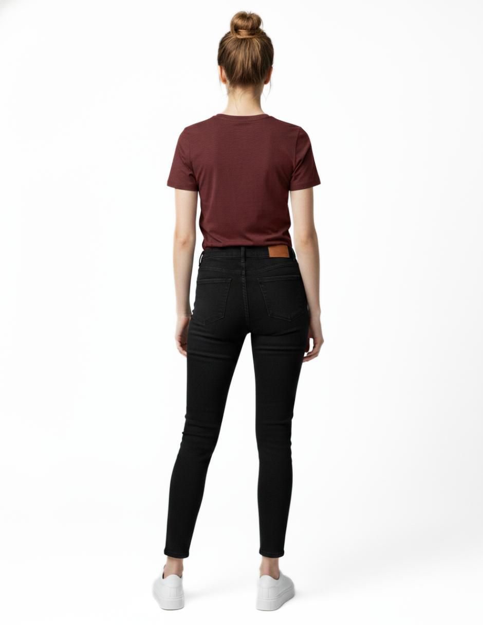 Set playera manga corta cuello redondo para mujer 4