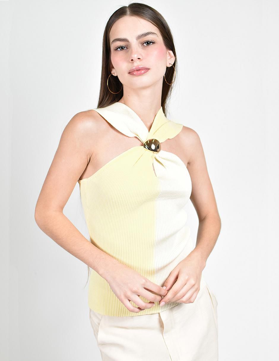 Blusa sin manga para mujer