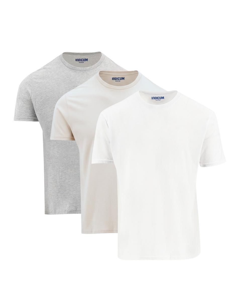 Set playera manga corta cuello redondo para mujer