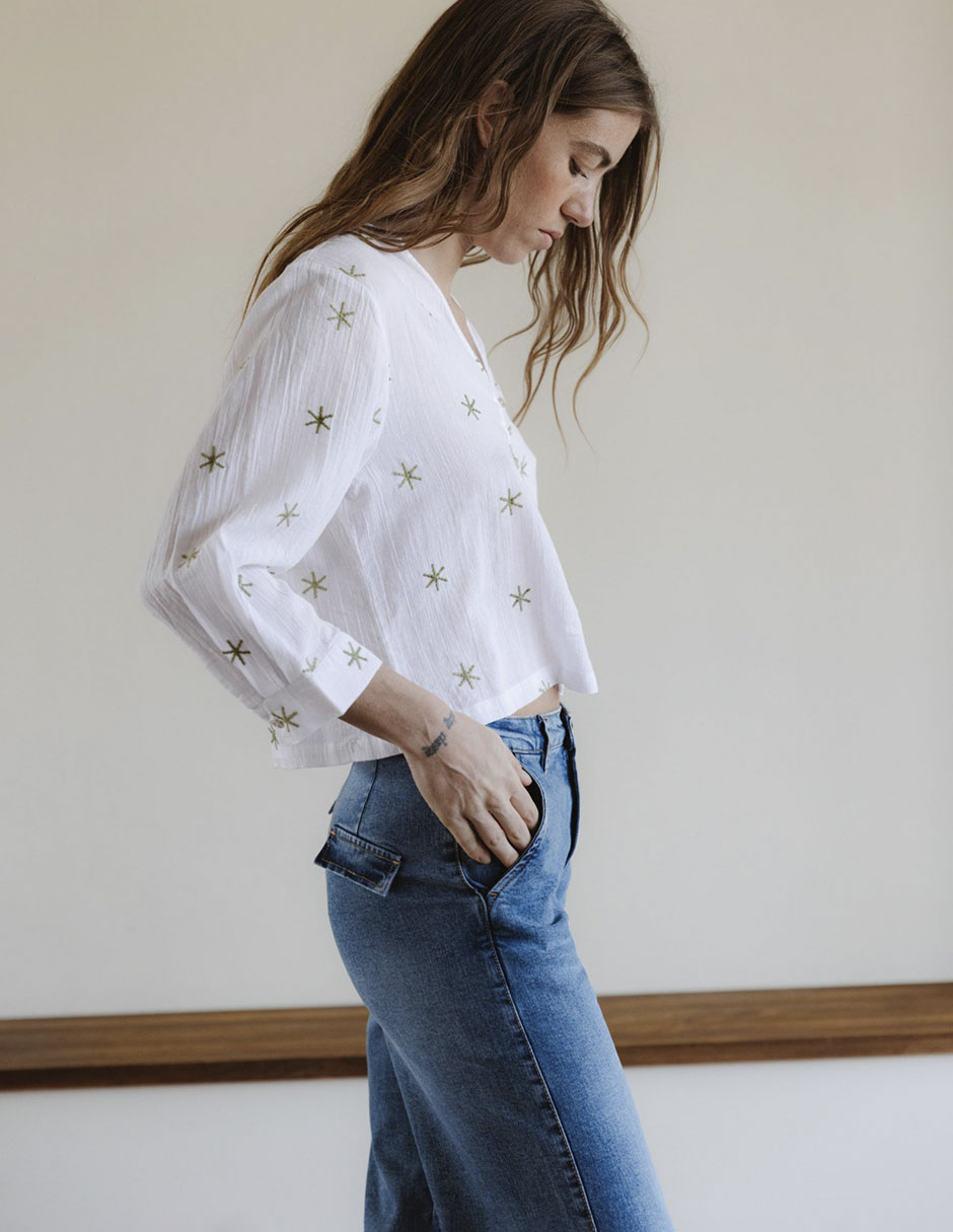 Blusa manga 3/4 para mujer 4