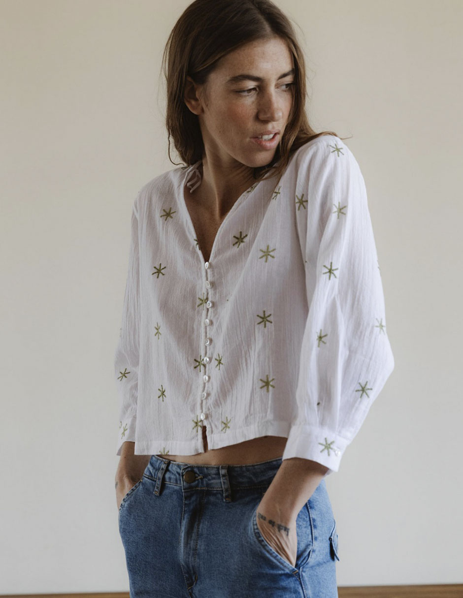 Blusa manga 3/4 para mujer 5