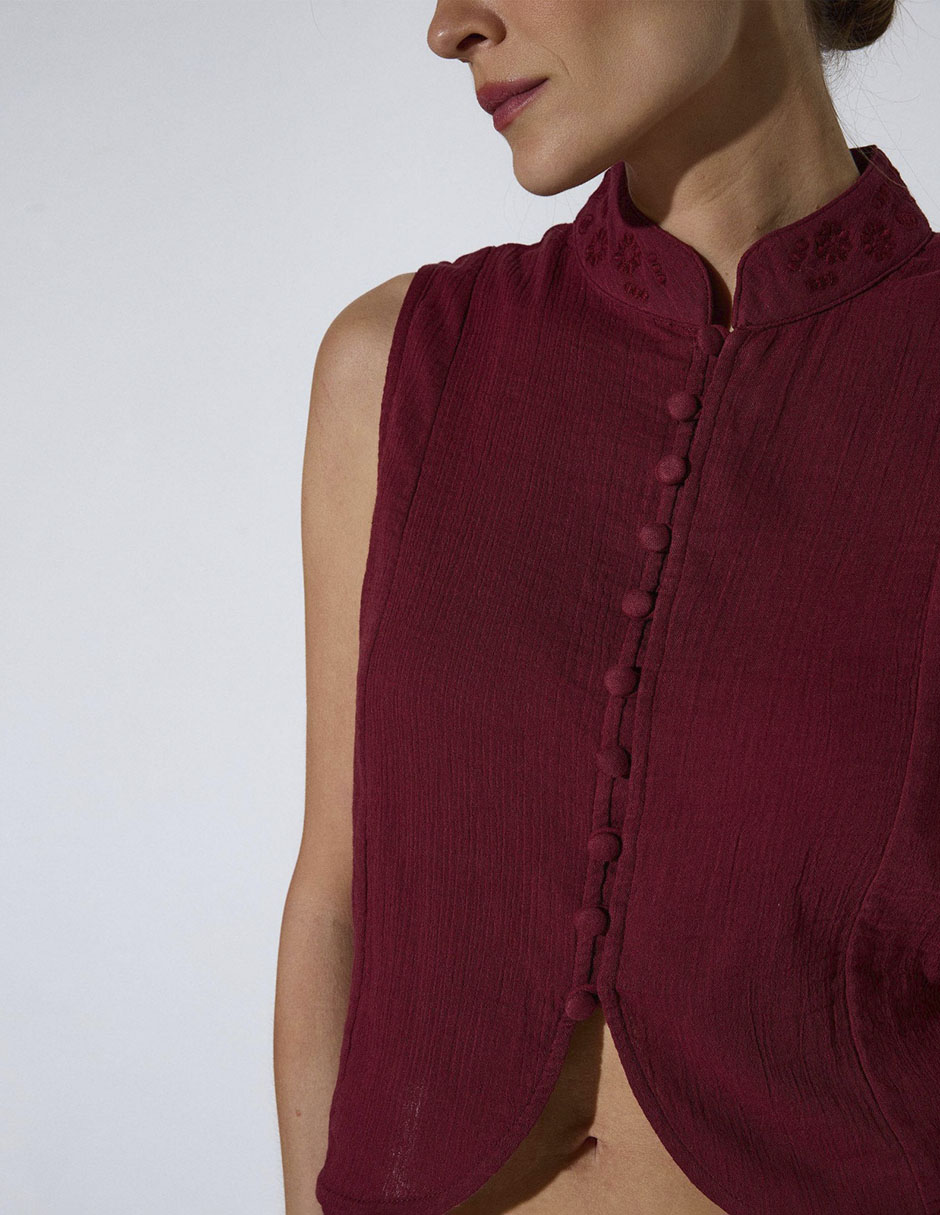 Top cuello mao 6